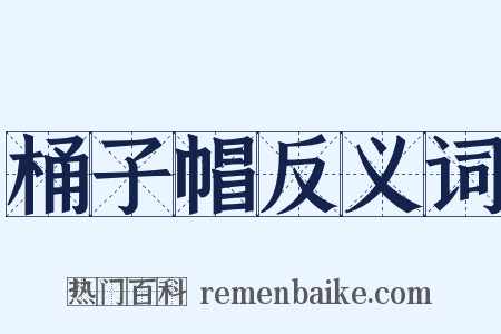 桶子帽反义词是什么意思的图片